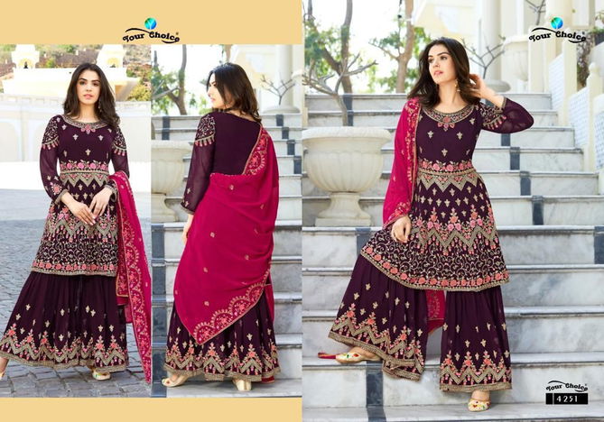 Your Choice Zaira New Heavy Georgette Wedding Wear  Embroidery Salwar Kameez Collection